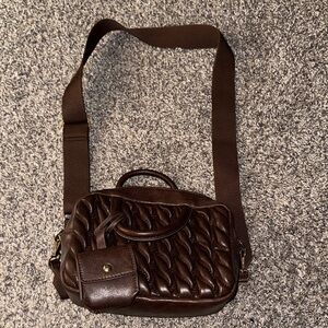 Dark Brown Quilted Crossbody Bag - Stylish Everyday Carry